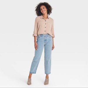 Universal Thread - High-Rise Vintage Straight Cropped Jeans